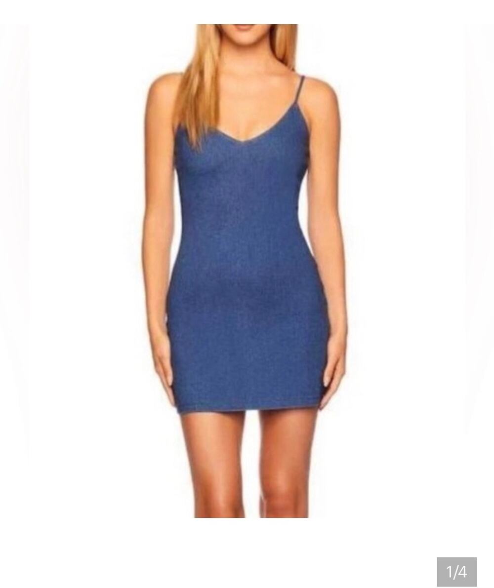 NWT REVOLVE Susana Monaco blue denim mini dress #minidress #denim
Size small
